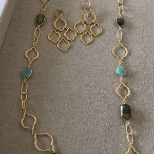 Arabesque Gold Chandelier earrings